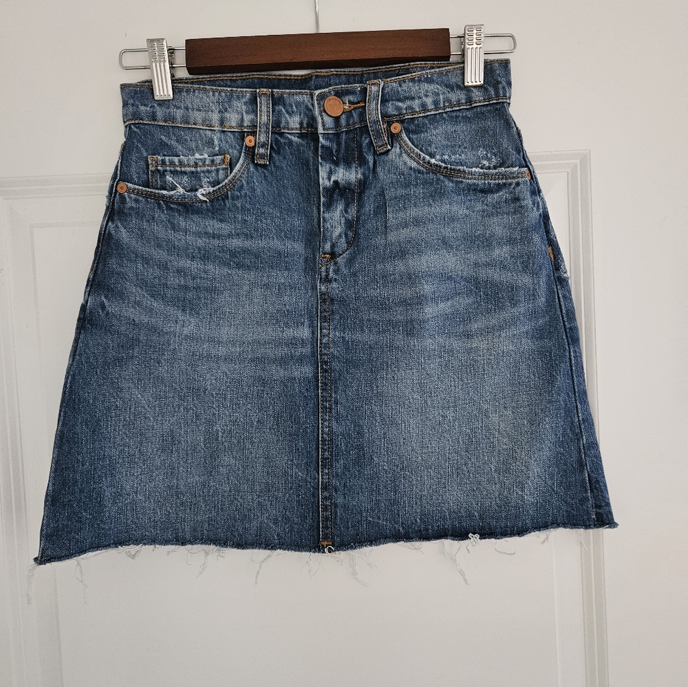 Blank NYC Blue Denim Skirt